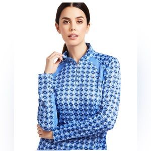 Ariat AriatTek Sunstopper 2.0 1/4 Zip Baselayer - REYKJAVIK DITSY HORSE